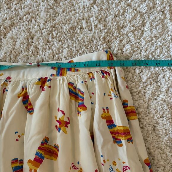 ModCloth Cream Stir Things Up Piñata Midi Skirt Small - Picture 10 of 11